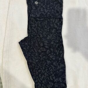 lululemon athletica Black Patterned Leggings